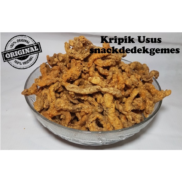 

KERIPIK KRIPIK USUS CRISPY SNACK CEMILAN MAKANAN RINGAN ENAK RENYAH