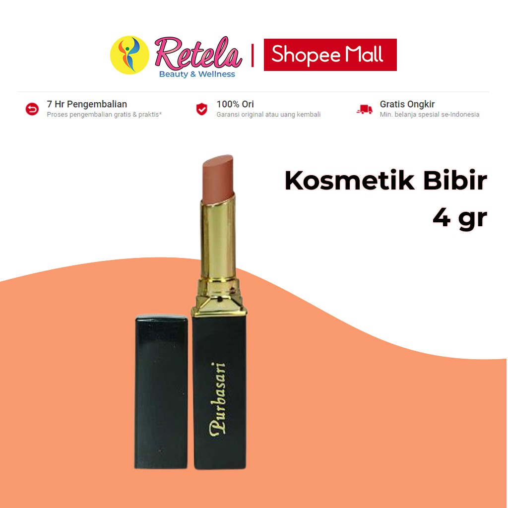 Purbasari Lipstick Color Matte 81 / Purbasari Lipstick Cream Matte / Lipstick Matte