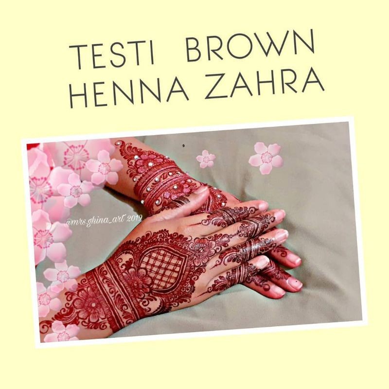 Henna Zahra Maroon, Red, Brown, Dark Choco