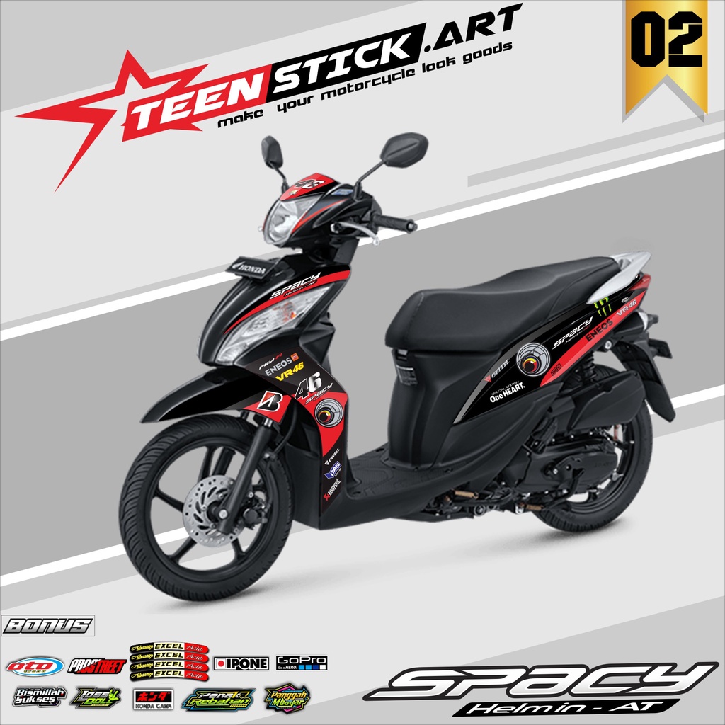 STRIPING SPACY 2011-2018 - STRIPING HOLOGRAM HONDA SPACY 2011-2018 RACING