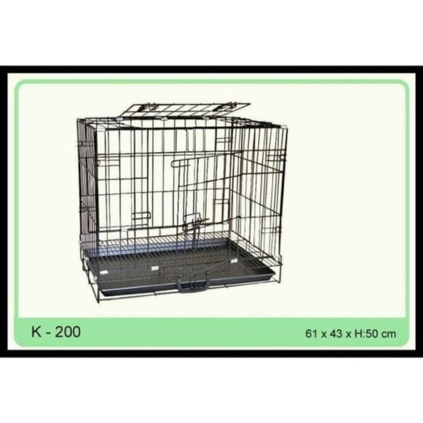 Kandang Kucing Anjing Octagon K-200 Cage Besi Lipat Tebal K200 60 cm