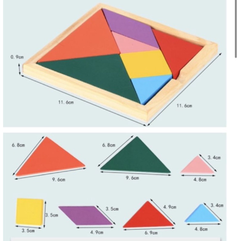 PUZZLE KAYU TANGRAM BALOK