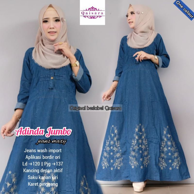 RESTOCK GAMIS JEANS JUMBO/Ld120 Pj137/Jeans Wash Import Apl Bordir