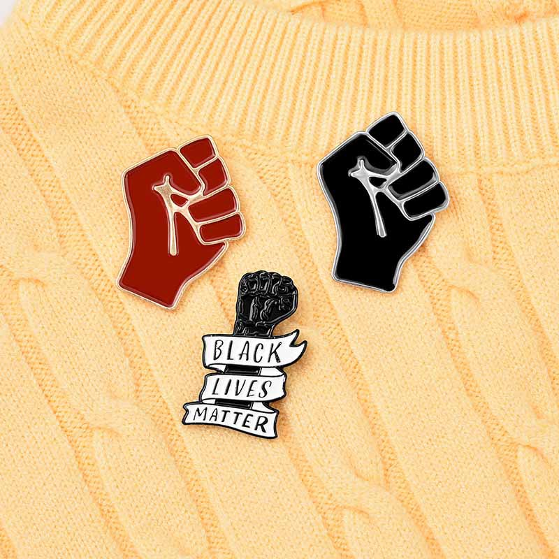 Bros Pin Enamel Desain Black Lives Matter Unity Is Strength Antiracism Untuk Hadiah Teman