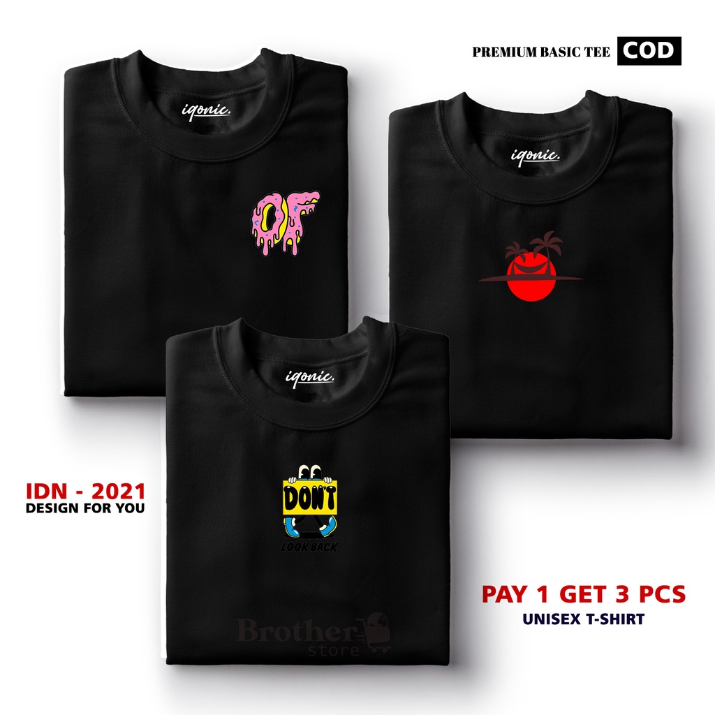 BUY 1 OR 3 PCS ( PROMO COD ) BROTHER STORE / Kaos Distro100% Catoon Combed 30s / ArticelODS