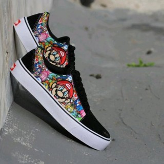 PROMO Sepatu  Vans  Off The Wall Sneakers Cets Mario  Black 