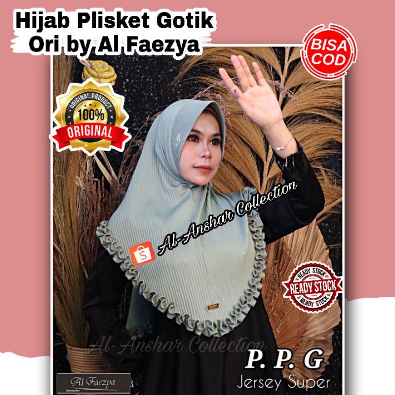 Hijab Plisket Gotik ORI by Al Faezya