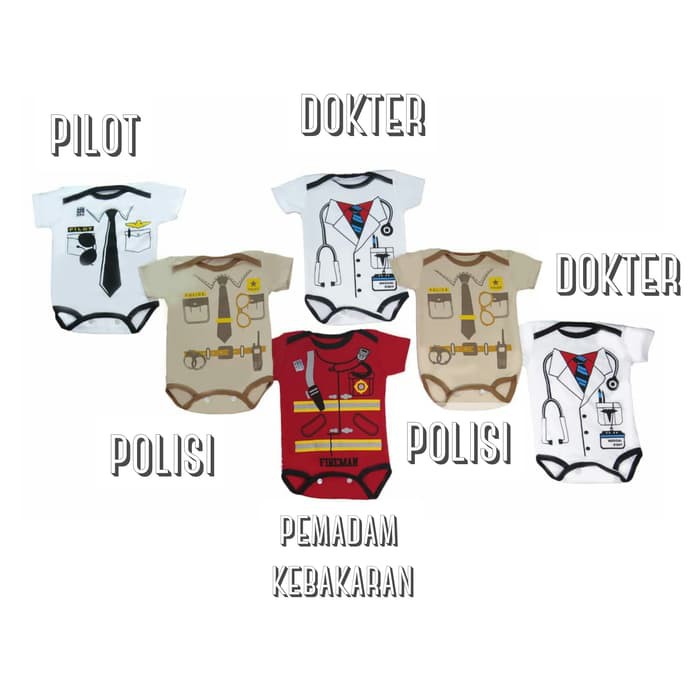 Baju Bayi Jumpsuit LAKI COWOK Lengan Panjang Lengan Pendek Umur 1 2 3 4 5 6 7 8 9 10 11 12 Bulan XXO