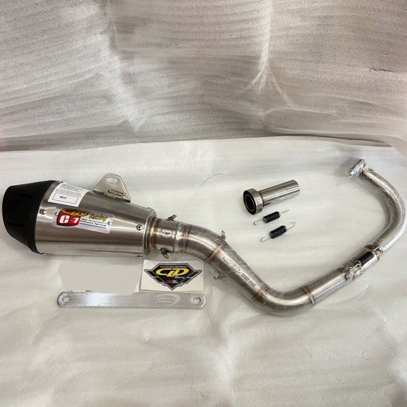 Knalpot CLD Racing Type C7 inlate 50mm..BEAT fi/karbu..BEAT fi 2020..Scoopy fi/Karbu..scoopy fi 2021