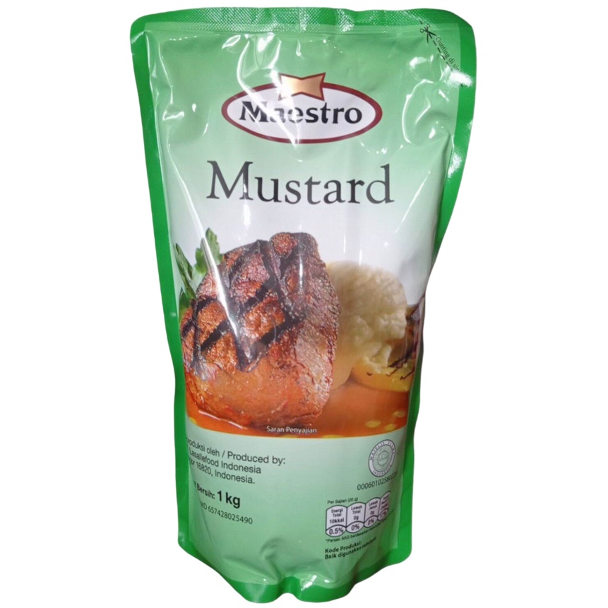 

Maestro Mustard 1kg Saus untuk Burger, Salad, dan Steak