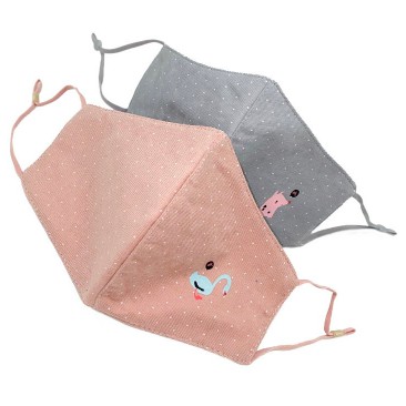 

La Floret 2 pcs Masker Kain 3 ply Anti-bacteria Extra Thick Protection 3D Cotton Mask