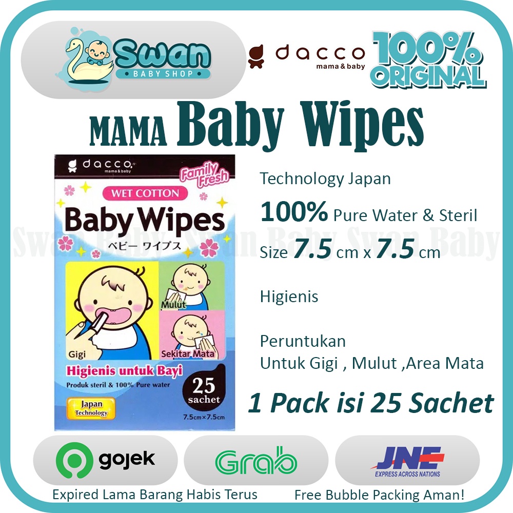 Dacco Baby Wipes 25 Sachet