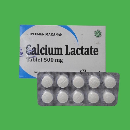 CALCIUM LACTATE 500MG PER BOX MERK MERSI