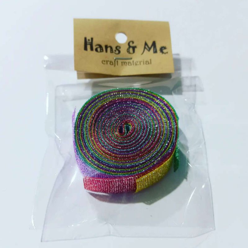 

Pita Metalik 1/2" Warna Warni 12mm (5pcs @1meter)