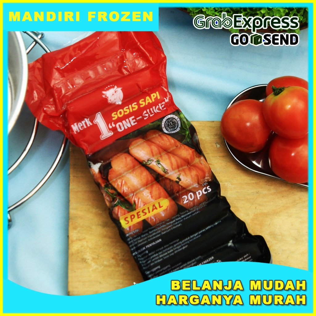 

Sosis Sapi ONE SUKE Spesial 500gr - Makanan Beku Olahan Sosis Sapi