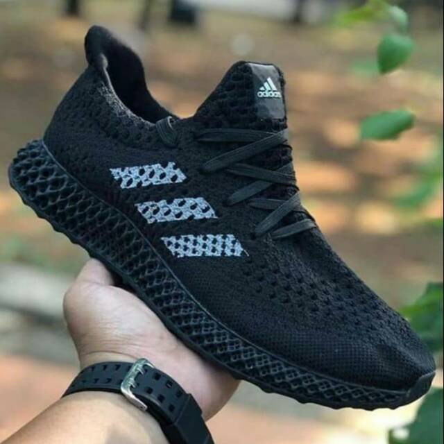 Adidas Futurecraft 4D Full Black | Shopee Indonesia