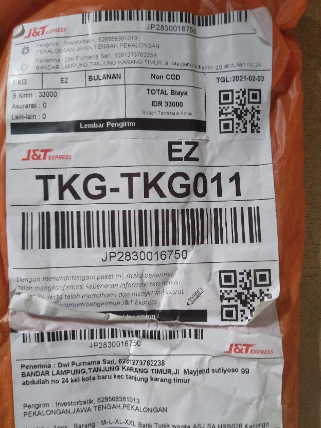 M-l-xl-xxl Batik Tunik Wanita Asj Sa Hrb026 Kenongo Pekalongan Sogan Tulis