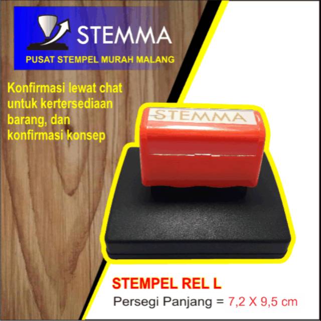 

STEMPEL BESAR REL UK. L / STEMPEL PERUSAHAAN / KANTOR / SEKOLAH / LEGALISIR / CATERING WARUNG