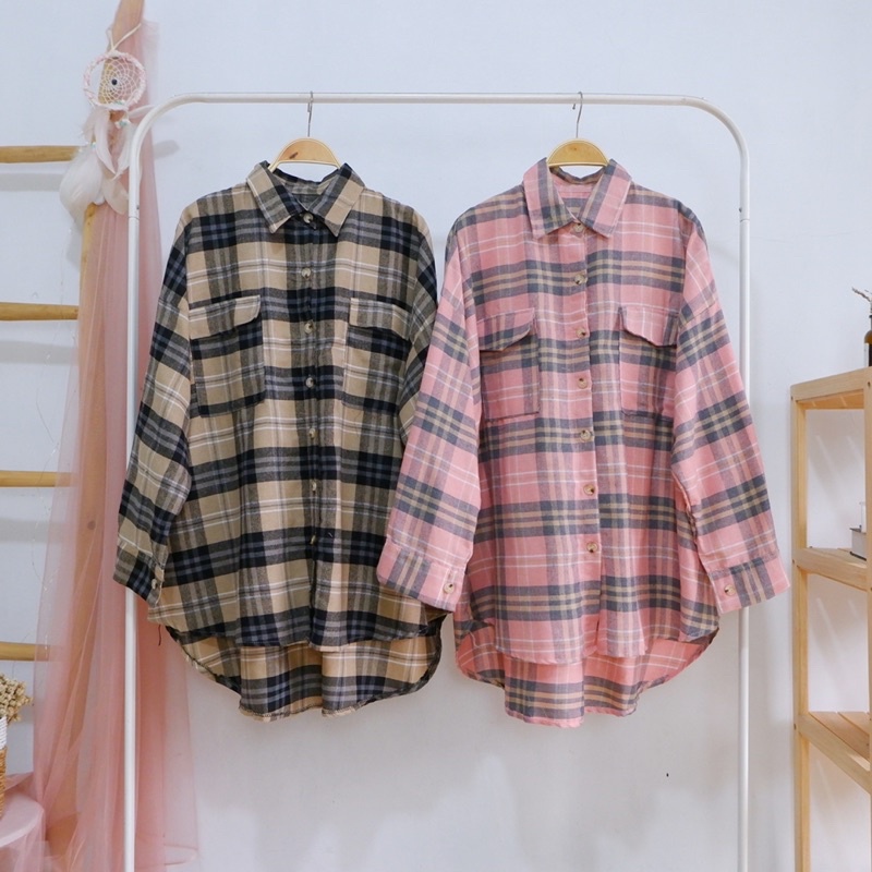 Kemeja/Tunik Flanel Import