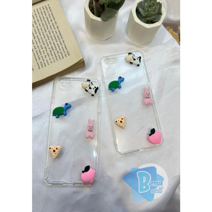 Y022 CLEAR CASE SOFTCASE CLEAR JELLY KARAKTER 3D CUTE OPPO A54 A74 A93 A8 A31 2020 A1K A3S A5S F9 A1