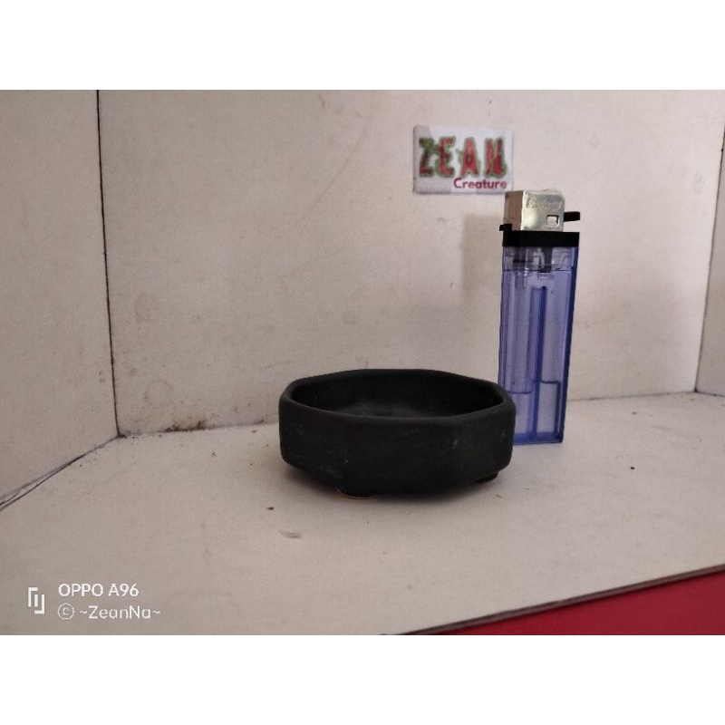Pot bonsai segi 8/mame/Shito  bahan resin fiberglass