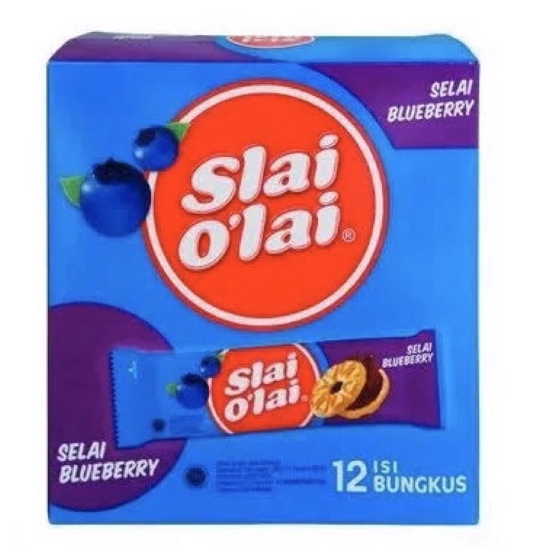 

SLAI OLAI isi 12 1 PAK / Slai olai blueberry / slai olai stroberry / selai olai murah solo