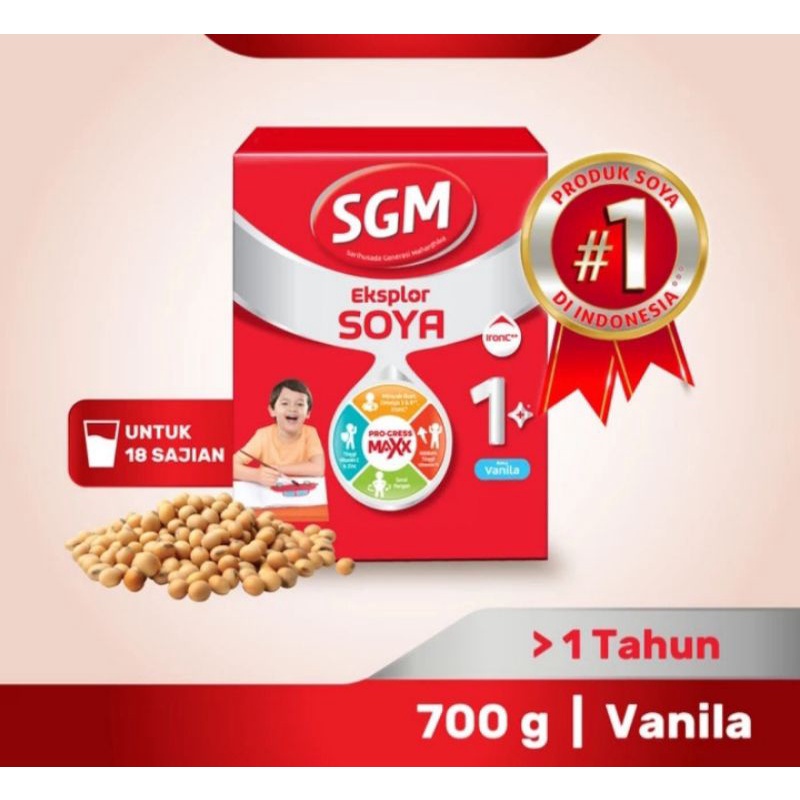 

SGM Eksplor Soya 1+ Pertumbuhan anak rasa Vanila 700gr