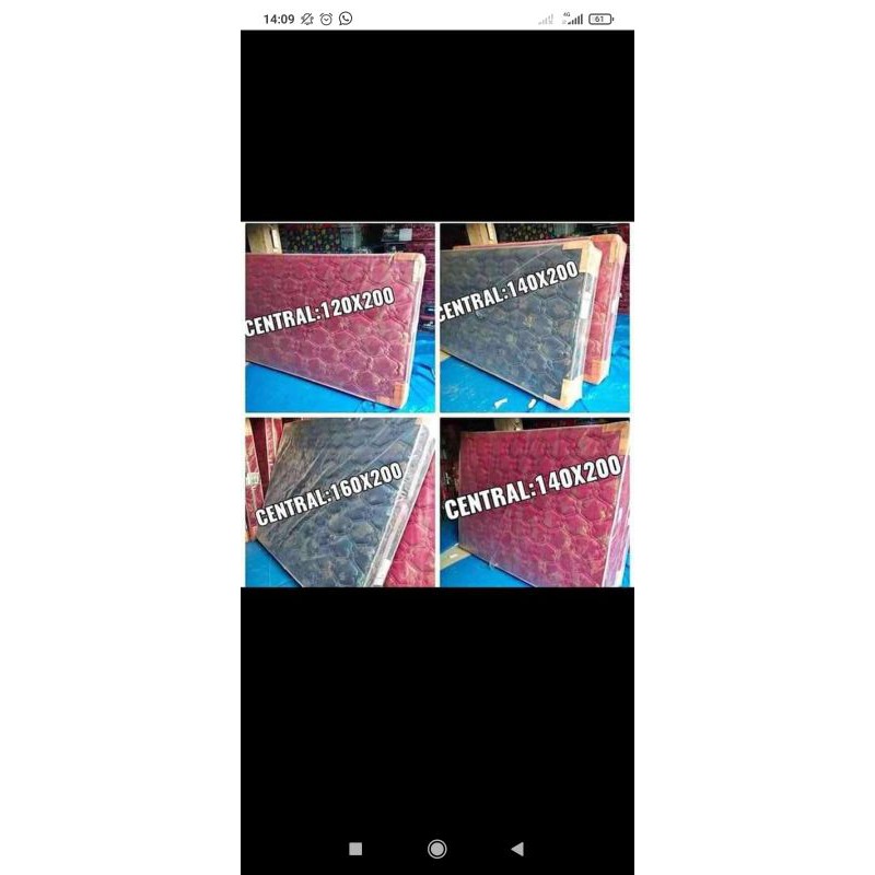 Springbed Central ukuran 120 * 200 - 180 * 200cm