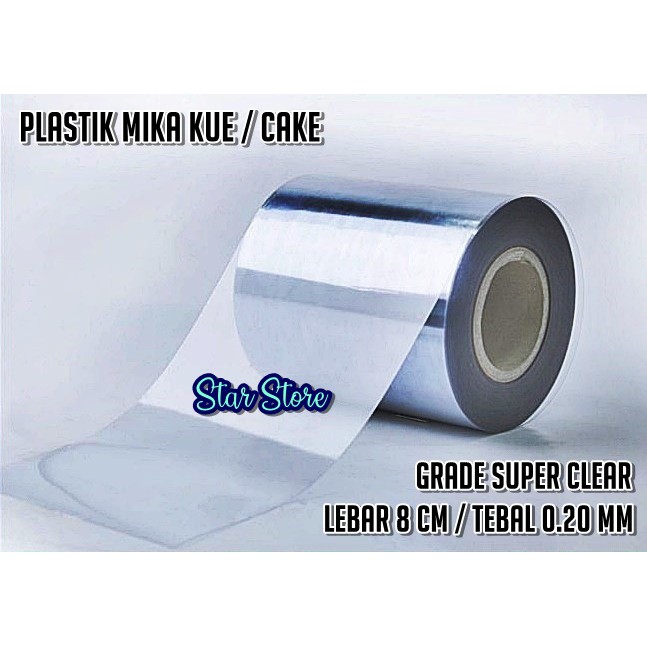 

Plastik Mika Kaku Super Clear Pinggiran Kue / Cake / Tart Lebar 8cm