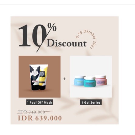 Promo paket Nabeeya HA Gel, Cica dan Collagen Sleeping Mask