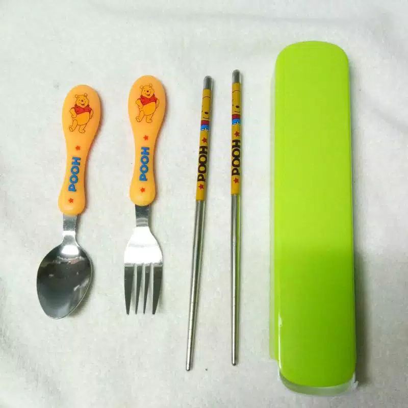 SET SENDOK MAKAN ANAK KARAKTER (sendok,garpu,sumpit)