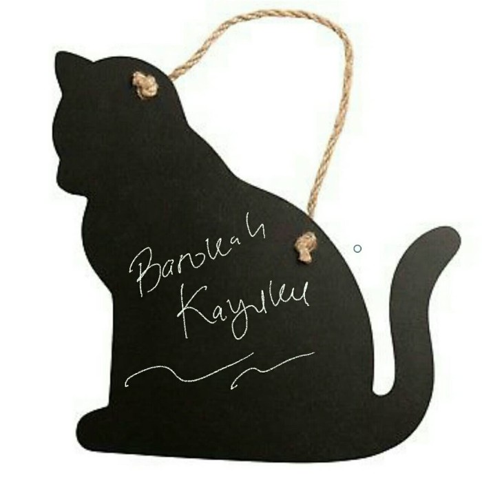 

papan tulis blackboard unik cafe restaurant chalkboard vintage kucing