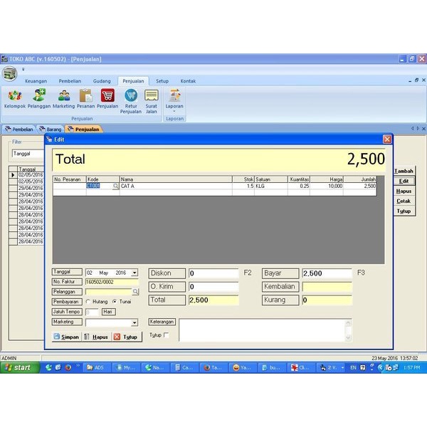 Program Software Aplikasi Software Toko Bangunan Bisa Custom