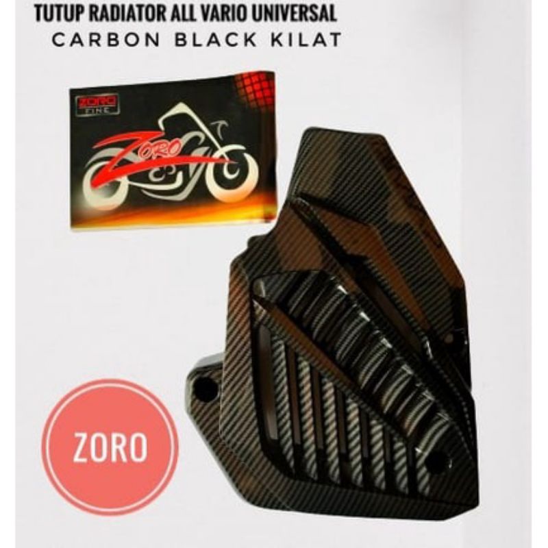 cover tutup motif carbon radiator vario 125/vario150 tahun 2013-2022 zoro pnp