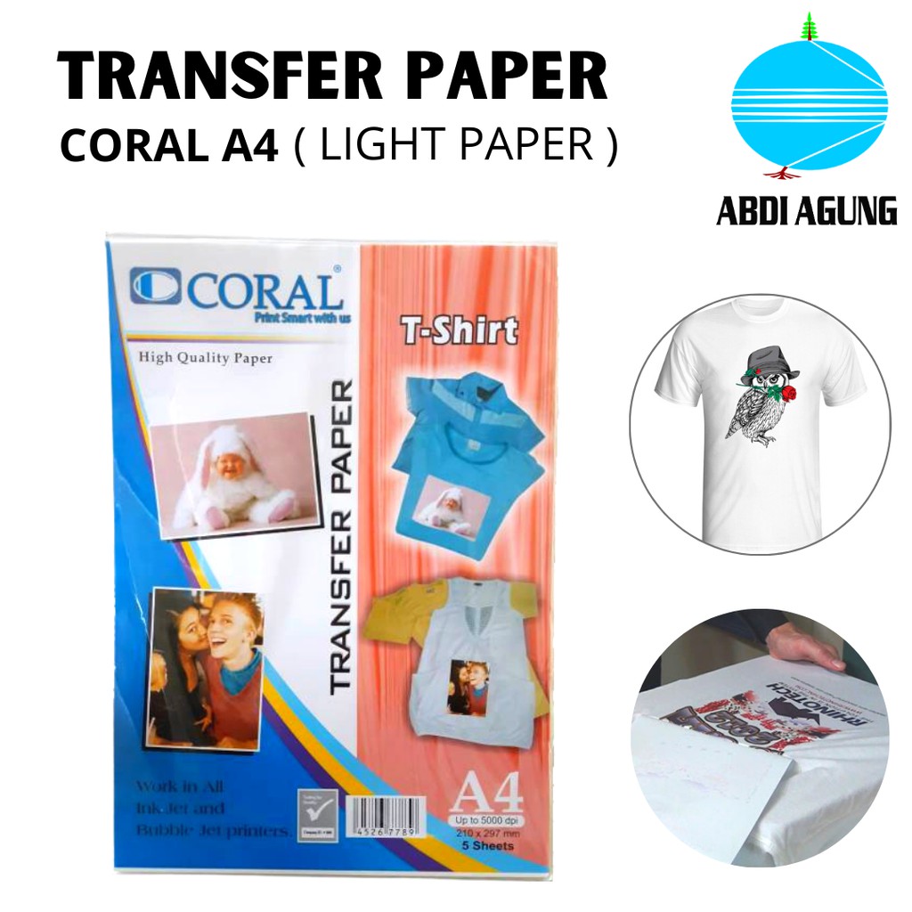 

Kertas Transfer Coral Light Paper