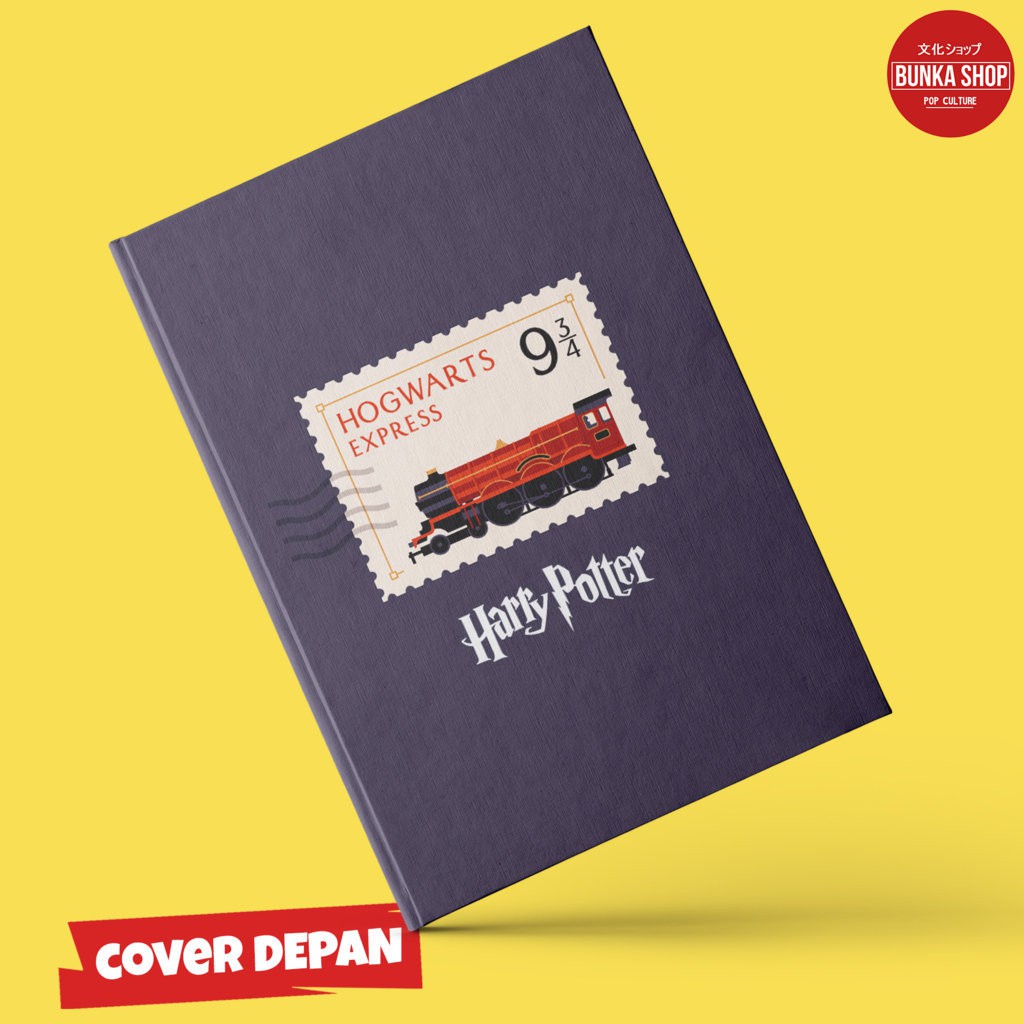 

Note Book Film Harry Potter Hogwarts Perangko Train Hardcover A5