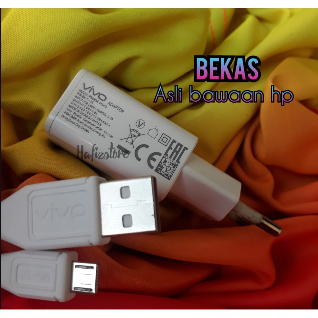 Charger vivo 1A Y71 y81 Y91 Y53 y55 y65 ori bawaan hp