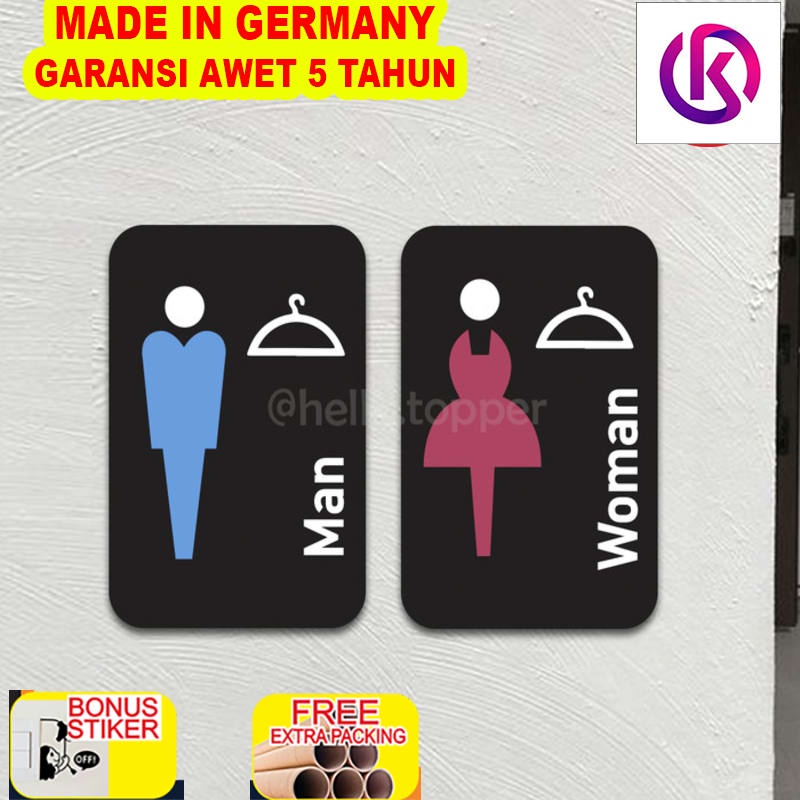 

Terlaris Sign Toilet Akrilik Printed Modern | Label WC Toilet