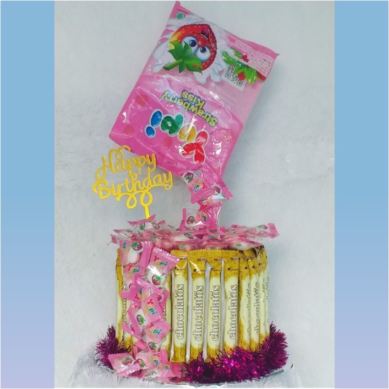 

SNCK TRT PERMEN TUMPAH / SNACK CAKE / HADIAH ULANG TAHUN / WISUDA / MURAH