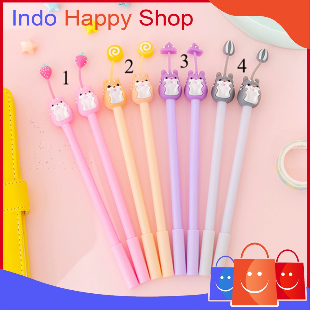 

Pulpen Karakter Boneka Buah Pena Gel Motif Karakter Lucu Pen Cute Student Korean ℍ 018