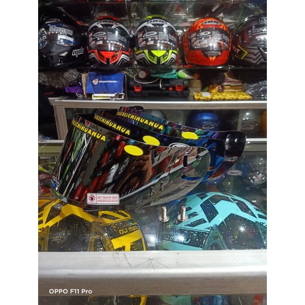 Flat visor ink CV l max - kaca helm ink CL max - kaca flat visor pnp ink cl max free stiker visor