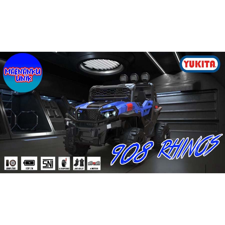 Mainan Mobil Aki Anak Yukita 908 RHINOS - Maenan Mobilan Remote