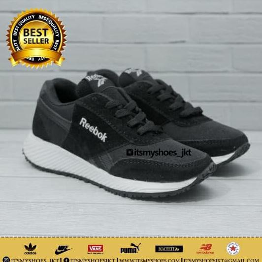 sepatu reebok anak-sepatu sekolah anak-hitam-tali - 33 sry77