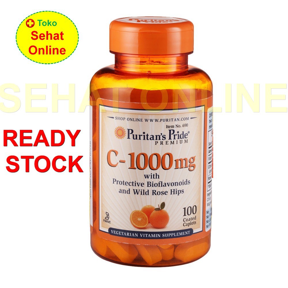 Jual Puritan Pride Vitamin C 1000 Mg With Bioflavonoids And Rose Hips 100 Caplets Indonesia 7816