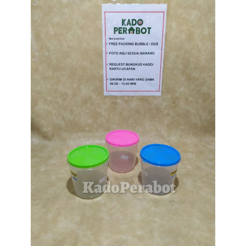 toples DOLPHIN seal ware 0.50kg - toples bulat topping es jelly