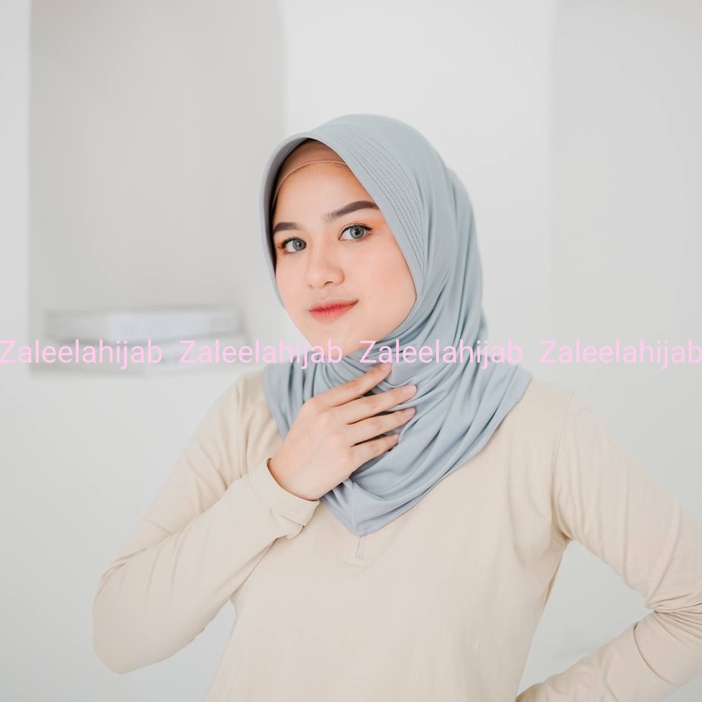 Bergo Olahraga | Bergo Sport Jersey [Misty grey] Jilbab volley, basket, jogging dll-misty grey