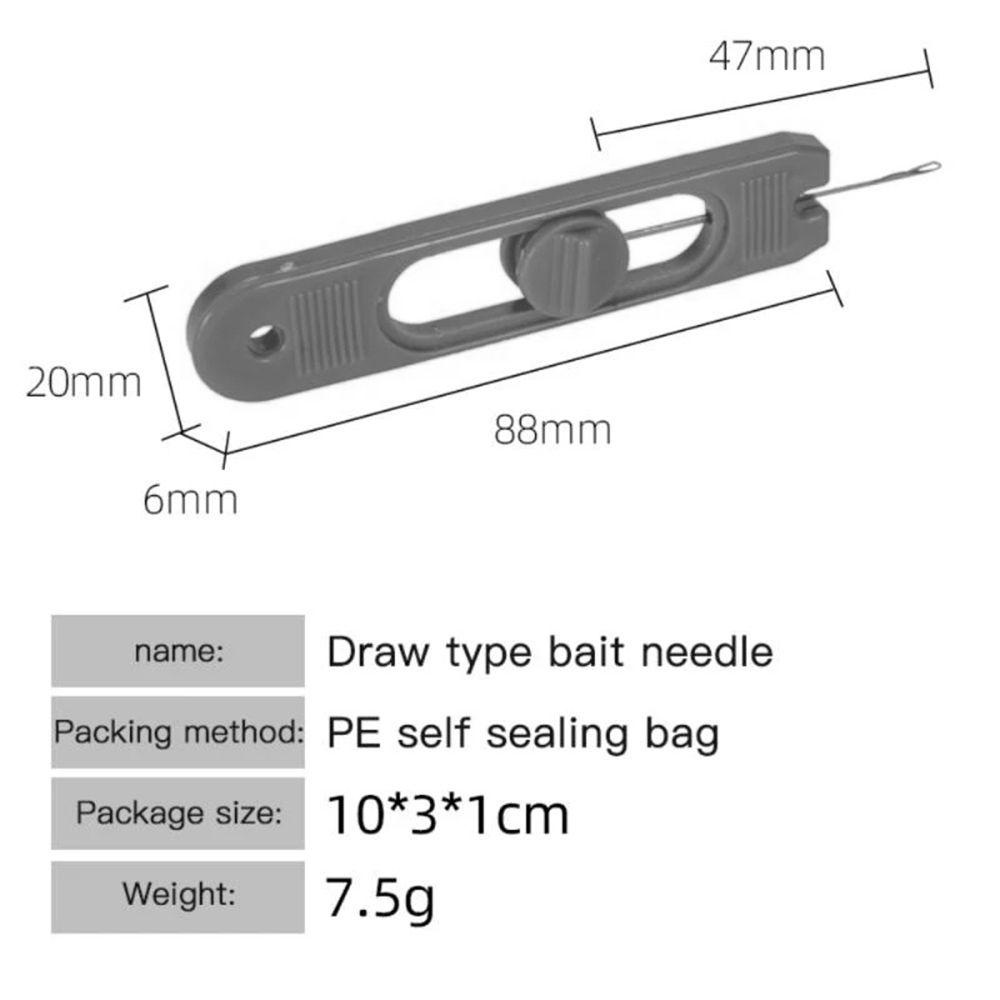 Lanfy Alat Jarum Kail Pancing Portable Outdoor Alat Pancing Ikan Gurame Stainless Steel Yang Dapat Ditarik