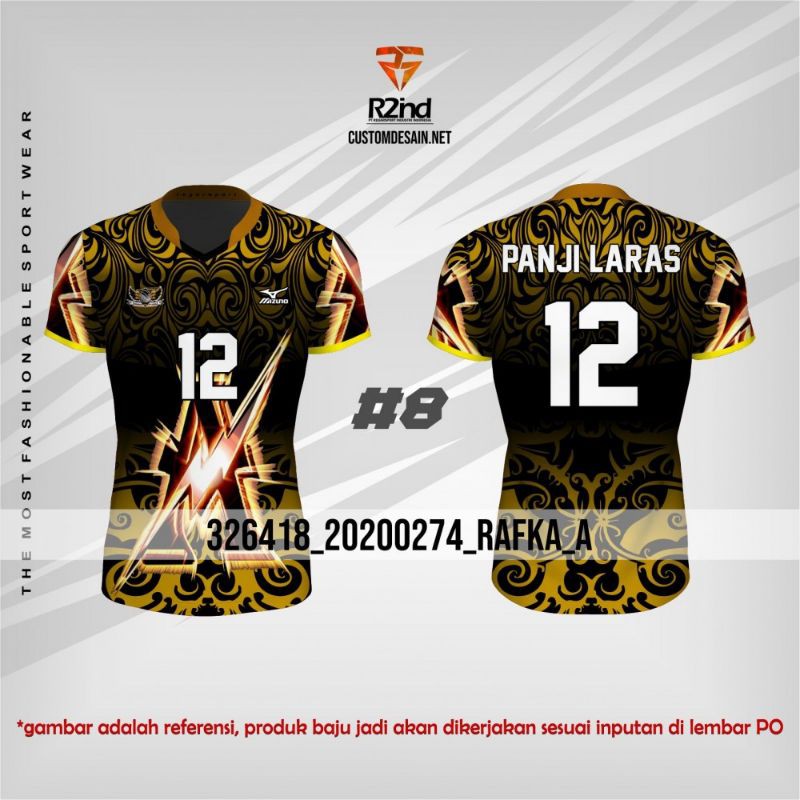 jersey volly full printing