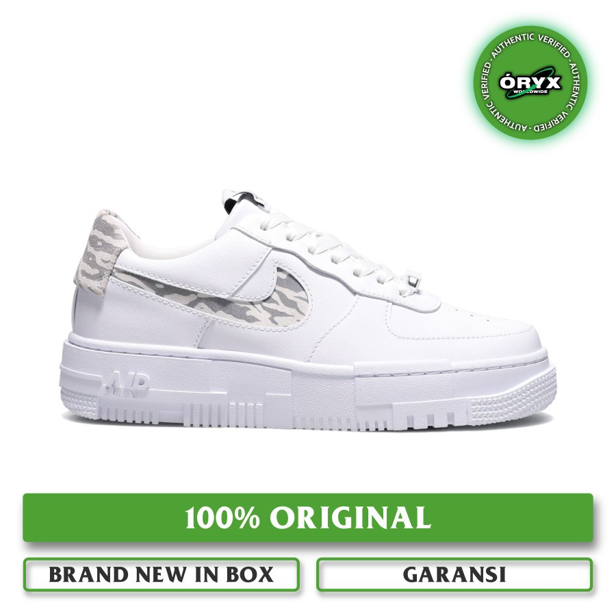 Nike Air Force 1 Pixel SE Summit White / Partical Grey / Camo / Zebra (DH9632-100) 100% ORIGINAL