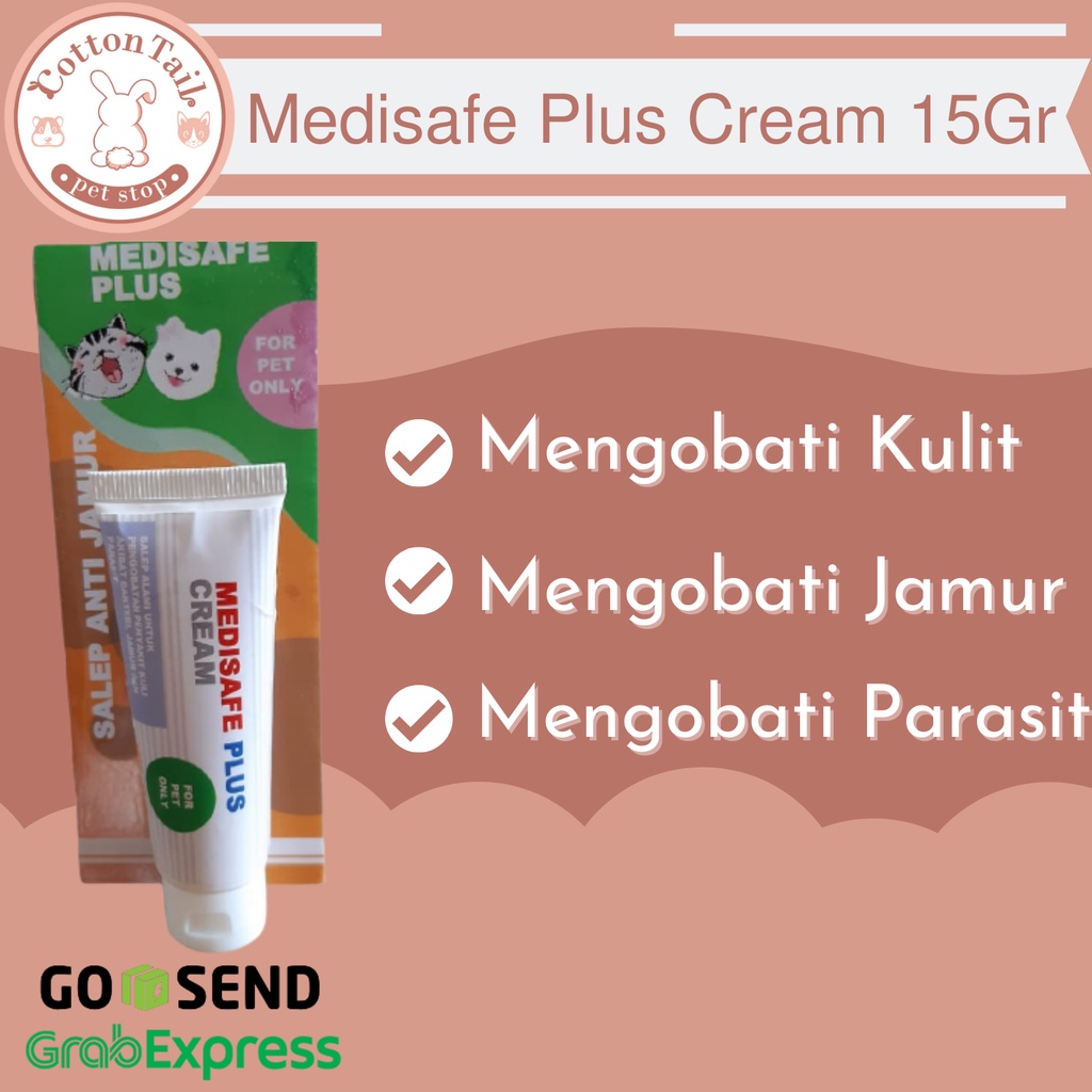 Medisafe Plus Cream | Cream Obat Sakit Kulit Hewan Jamur Kudis Scabies